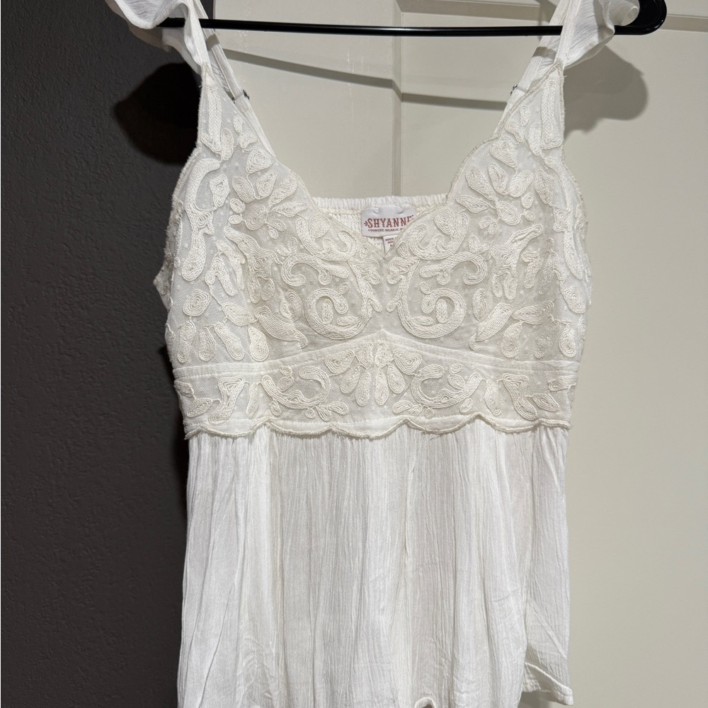Shyanne Ivory Smocked Top
